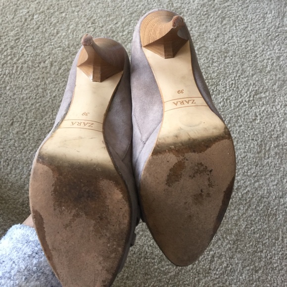 COPY - Gray used pair of Zara open toe heels - Picture 3 of 3